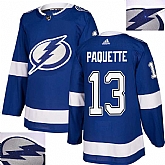 Lightning #13 Paquette Blue With Special Glittery Logo Adidas Jersey,baseball caps,new era cap wholesale,wholesale hats